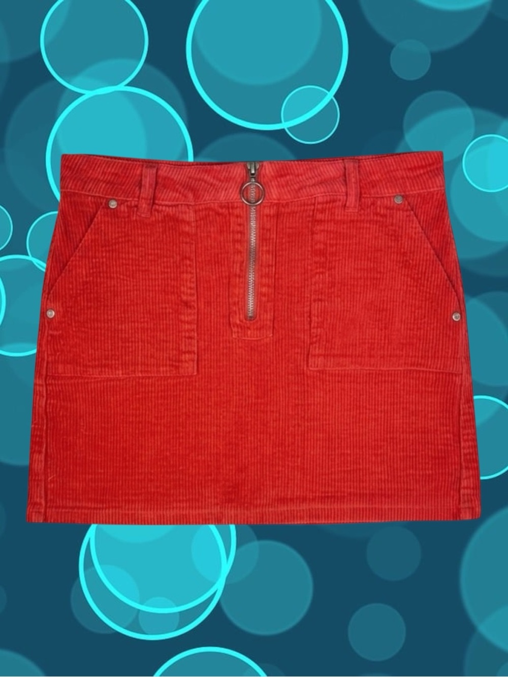 Dollhouse Y2K Retro Mod Indie Sleaze McBling Casual Minimalist Corduroy Skirt 11